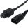 Bachmann Netzkabel C14 Stecker/ C15 Buchse schwarz 2m