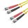 helos LWL Patchkabel OS2 Duplex 3,0mm ST-ST 9/125µm gelb 2m LSZH