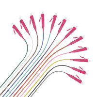 helos LWL Faserpigtail OM4 12xLC-easy strip...