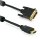 PureLink Anschlusskabel, HDMI St./DVI-D 18+1 FULL HD, mit Ferrit, 1,0m schw.