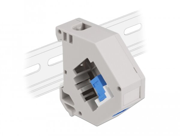 Delock Hutschienenadapter mit Keystone SC Simplex Buchse zu Buchse blau