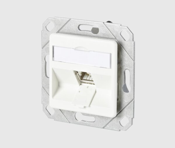 METZ CONNECT C6Amodul 1 Port 180° Modul UPk, reinweiß