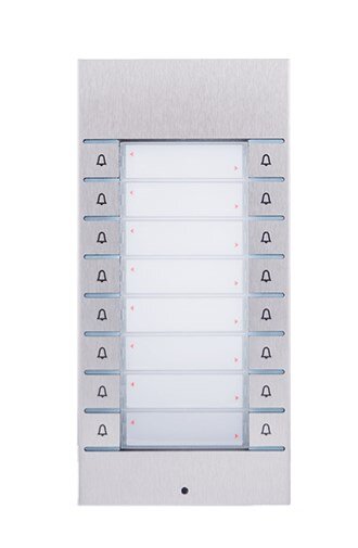 2N IP-Vario Klingeltaster 8x, silber