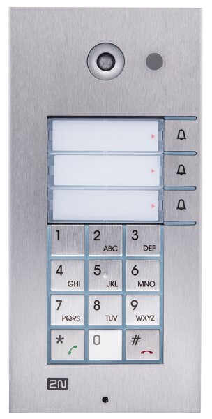 2N IP Vario 3-Tasten, Tastatur, Kamera