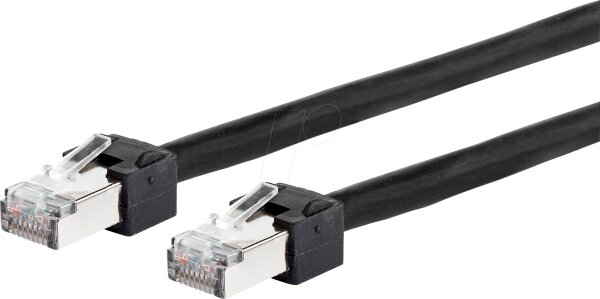 METZ CONNECT Patchkabel Cat.6 Ultraflex500 VoIP AWG 26 0,5 m schwarz