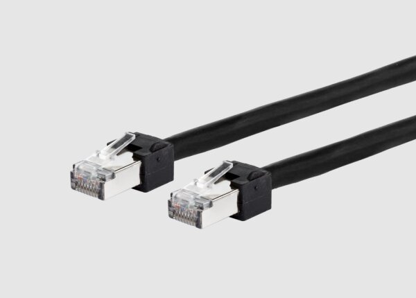 METZ CONNECT Patchkabel Cat.6 Ultraflex500 VoIP AWG 26 1,0 m schwarz