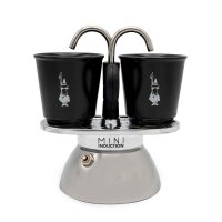 Bialetti 7310 Espressokocher Set Mini Induktion 2 Tassen...