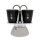 Bialetti 7310 Espressokocher Set Mini Induktion 2 Tassen + 2 Gläser schwarz
