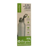 Asobu - Dog Bowl Buddy - recycelte Edelstahlflasche mit 2...