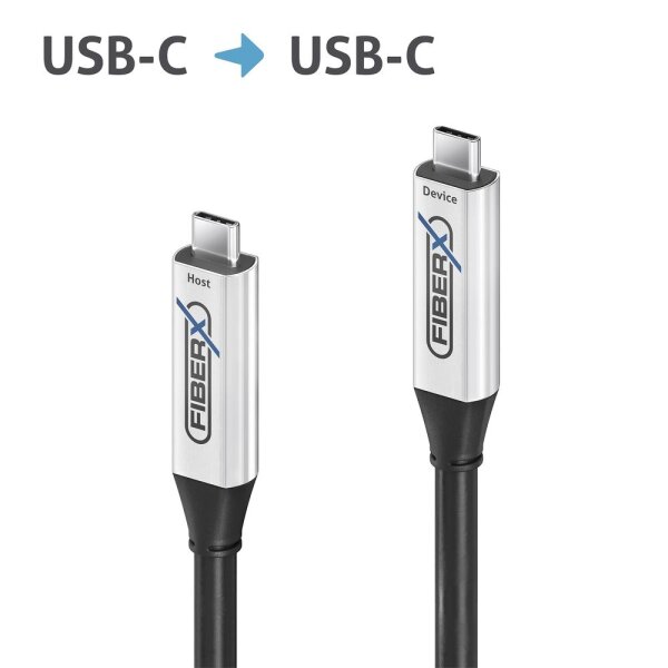 PureLink FiberX Serie - USB 3.2 Gen 2x1 Aktives Glasfaser Kabel USB-C 15.0m
