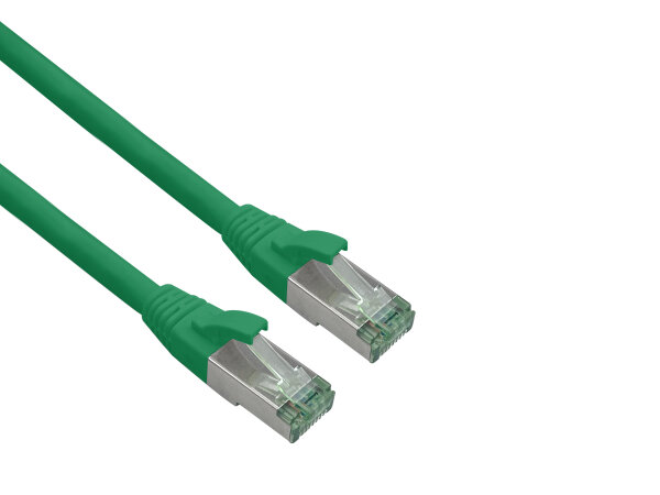 helos Patchkabel Cat 6a Superflex S/FTP Cat 7 Rohkabel grün 1m AWG26/7 GHMT