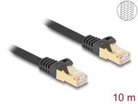 Delock RJ45 Netzwerkkabel mit Geflechtmantel Cat.6A S/FTP