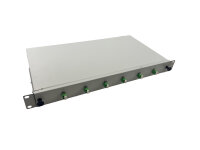 helos LWL 19" Spleissbox 6 x LC/APC Duplex OS2,...