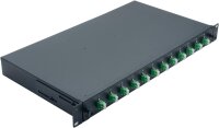 helos LWL 19" Spleissbox 12 x LC/APC Duplex OS2,...