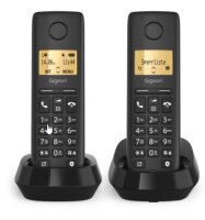 Gigaset PURE 100 Duo schwarz Schnurlostelefon Int.Ware
