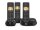 Gigaset PURE 100 AM Trio schwarz Schnurlostelefon mit AB Int.Ware
