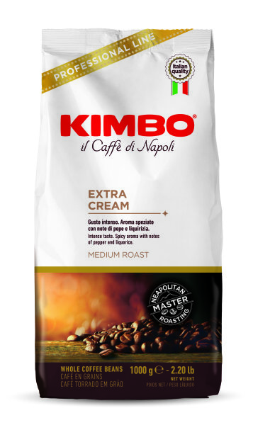 Kimbo EXTRA CREAM 1kg Bohnen