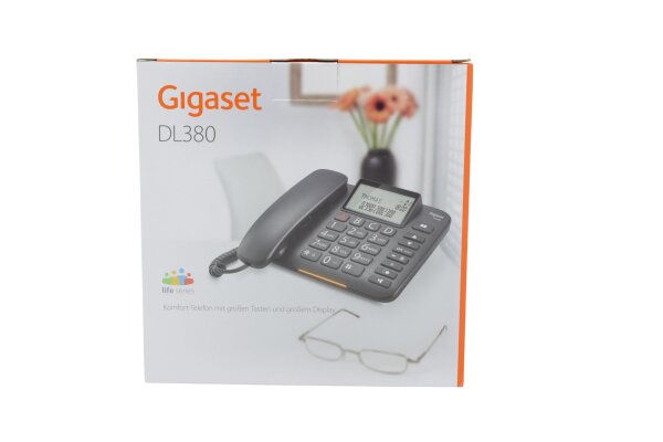 Gigaset DL380 schwarz - Int.- Ware