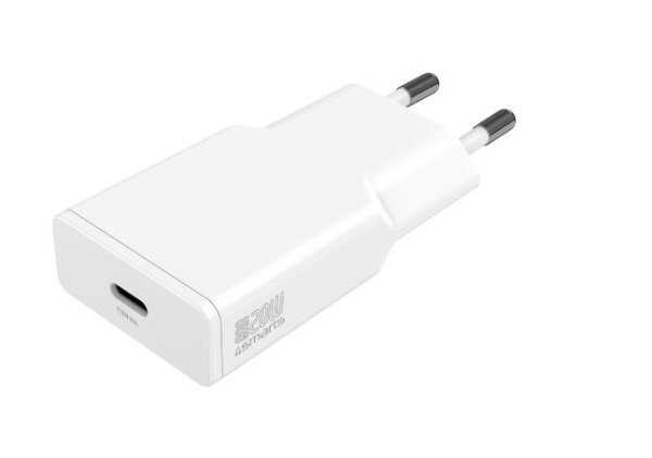4smarts Netzladegerät PDPlug Slim 20W GaN 1C weiß