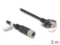Delock M12 Kabel X-kodiert 8 Pin Buchse zu RJ45 Stecker...