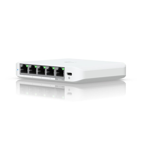 Ubiquiti UniFi Switch USW-Flex-2.5G-5 -managed - 1x2.5GbE (PoE in) + 4x2.5GbE