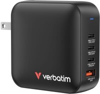 Verbatim Mini GaN Ladegerät 165W 4 Port US/EU/UK ADP