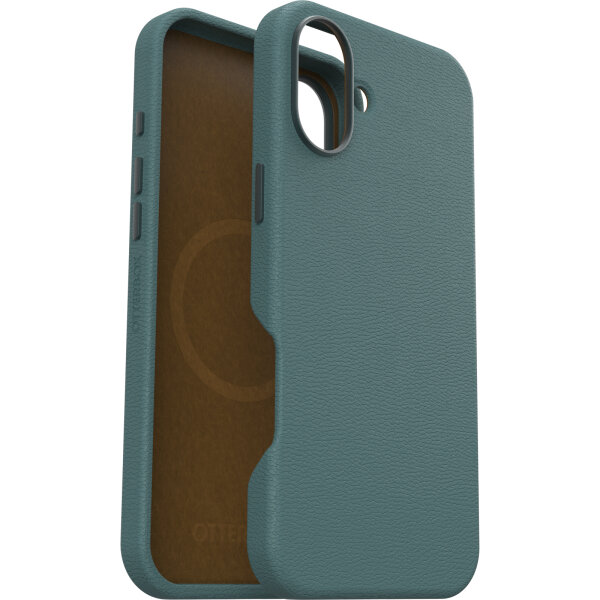 OtterBox Symmetry Kaktusleder Hülle für iPhone 16 Plus Juniper Sprig green