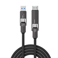 4smarts USB4 HDMI Kabel ComboCord 240W 1.5m, schwarz