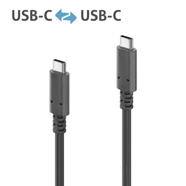 PureLink USB-C auf USB-C Kabel mit E-Marker - PureInstall 1,5m