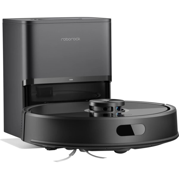 Roborock Q7 TF+, Saugroboter (schwarz, Mit RockDock Plus Dockingstation)