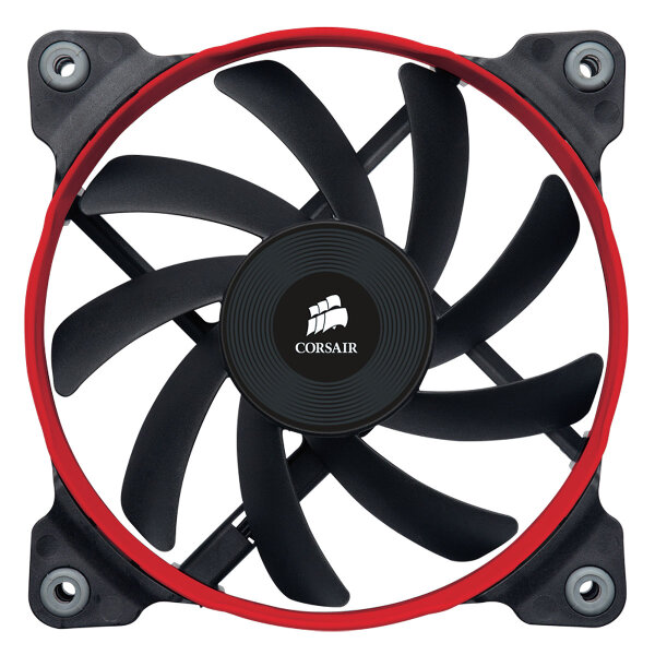 Corsair Air AF120 Quiet Edition Computergehäuse Ventilator 12 cm Schwarz, Blau, Rot, Weiß