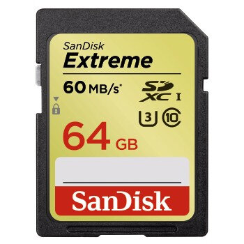 SanDisk 64GB SDXC, UHS-I Klasse 3