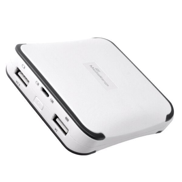MediaRange MR744 Powerbank Lithium-Ion (Li-Ion) 10400 mAh Grau, Weiß