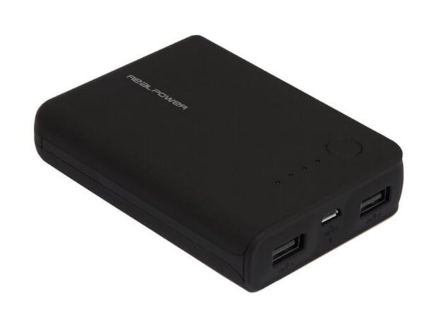 RealPower PB-10k 10000 mAh Schwarz