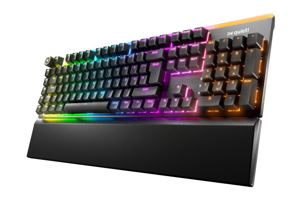be quiet! Light Mount Silent Tactile DE ISO Tastatur Gaming USB QWERTZ Deutsch Schwarz