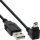 InLine USB 2.0 Mini-Kabel, ST A/Mini-B ST 5pol, unten abgew. 90°, schwarz, 2m