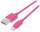 Manhattan iLynk Lightning auf USB Kabel für iPad/iPhone/iPod, A-Stecker / Lightning-Stecker, 15 cm, pink