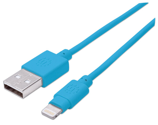 Manhattan 394437 Lightning-Kabel 0,15 m Blau