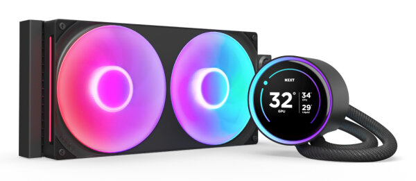 NZXT Kraken Elite 280 RGB Prozessor All-in-One-Flüssigkeitskühler 14 cm Schwarz 1 Stück(e)
