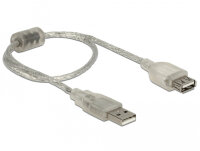 DeLOCK 82244 USB Kabel USB 2.0 0,3 m USB A Transparent