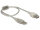 DeLOCK 82244 USB Kabel USB 2.0 0,3 m USB A Transparent