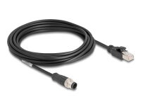 DeLOCK M12 Kabel A-kodiert 8 Pin Stecker zu RJ45 Stecker...