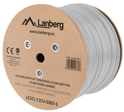 Lanberg LCS7L-11CU-0305-S Netzwerkkabel Weiß 305 m Cat7 S/FTP (S-STP)