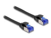 DeLOCK RJ45 Netzwerkkabel Cat.6A S/FTP Slim 1 m schwarz