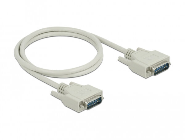 DeLOCK Serielles Kabel D-Sub15 Stecker zu Stecker 1 m