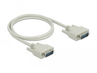 DeLOCK Serielles Kabel D-Sub15 Stecker zu Stecker 1 m