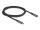DeLOCK USB 10 Gbps Verlängerungskabel USB Type-C Stecker zu Buchse PD 3.0 100 W 1 m grau Metall