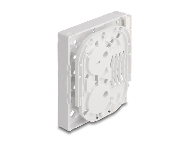 DeLOCK LWL Anschlussdose FTTH zur Wandmontage für 4 x SC Simplex oder LC Duplex weiß