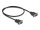 DeLOCK Seriell Kabel RS-232 D-Sub9 Stecker zu Stecker mit schmalem Steckergehäuse 0,5 m