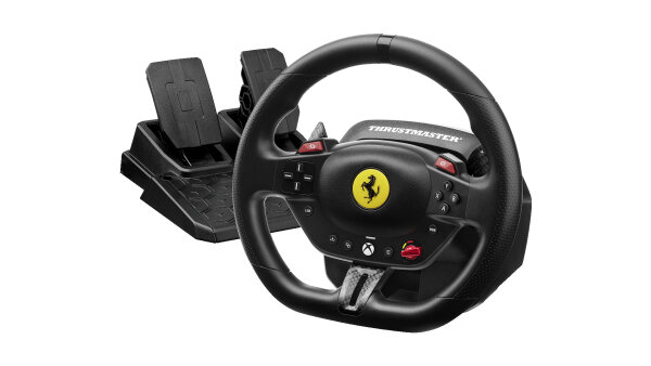 Thrustmaster T98 Ferrari 296 GTS Schwarz USB Lenkrad + Pedale Analog / Digital PC, Xbox One, Xbox Series S, Xbox Series X